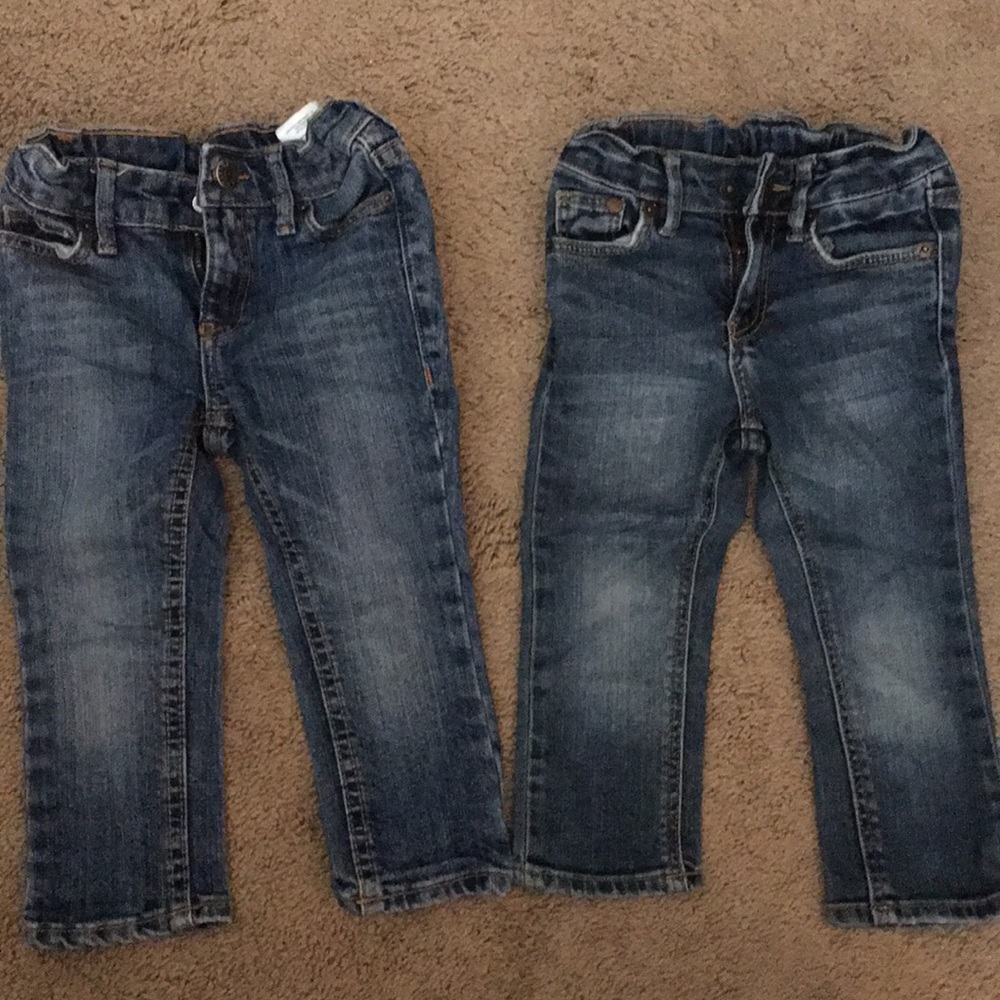 2 pairs of h&m baby jeans
